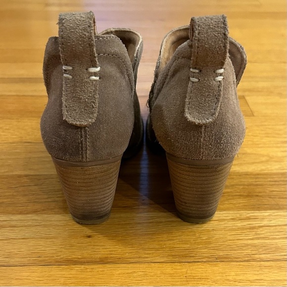 JEFFREY CAMPBELL Suede Split Ankle Bootie in Putty - Picture 6 of 7